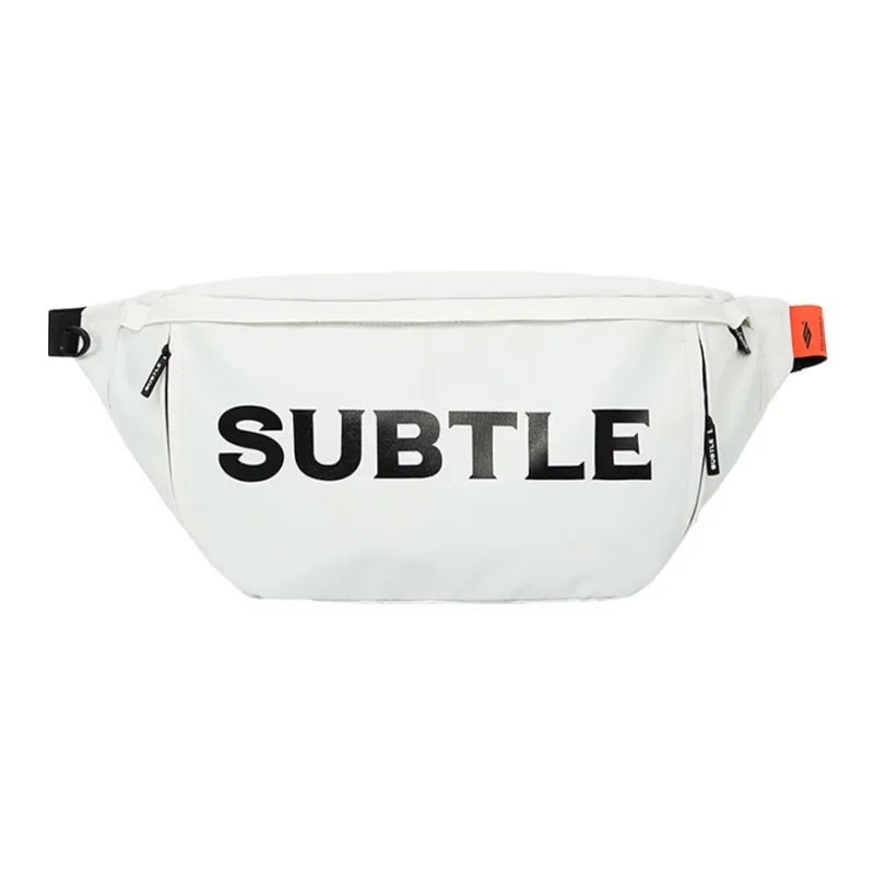 Subtle Polyester Dumpling Shoulder Bag, Crossbody Bag Fanny Pack Tubas Unisex White/Black/Light Blue-1