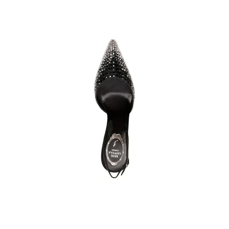 René Caovilla Jackie 70mm Crystal-embellished Pumps-3