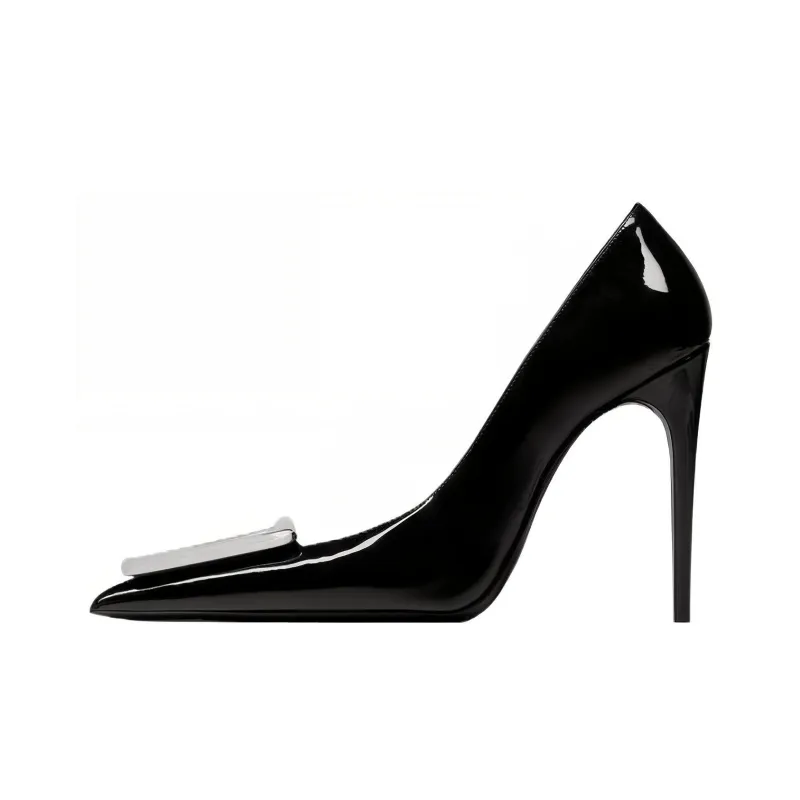 SAINT LAURENT Avenue Pointed-Toe Pumps-0
