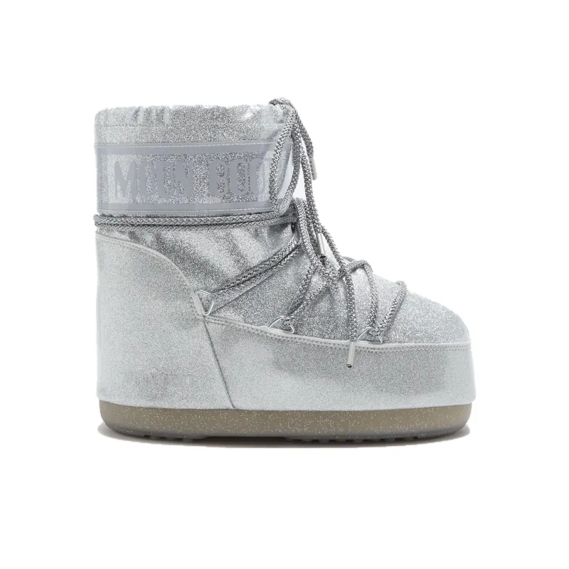 Moon Boot Icon Low Glitter Lace Up Boots-1