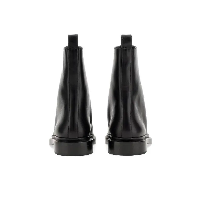 JIL SANDER Chunky Leather Boots-4