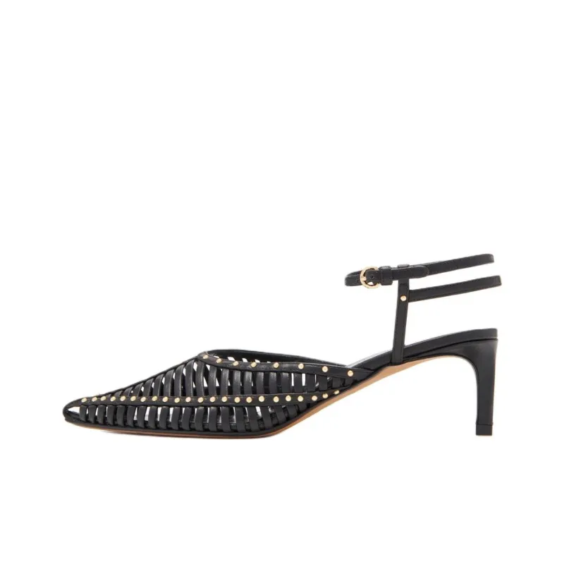 Ulla Johnson Francine Cage Slim Heel High Heels 5cm Women's Black-0