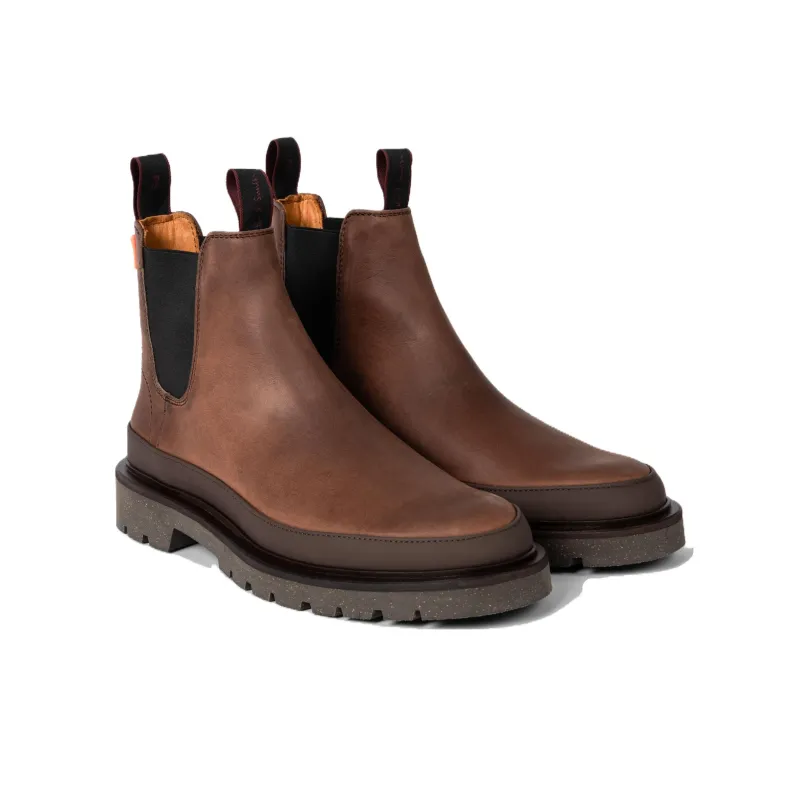 Paul Smith Short Chelsea Boots Men's Brown-2
