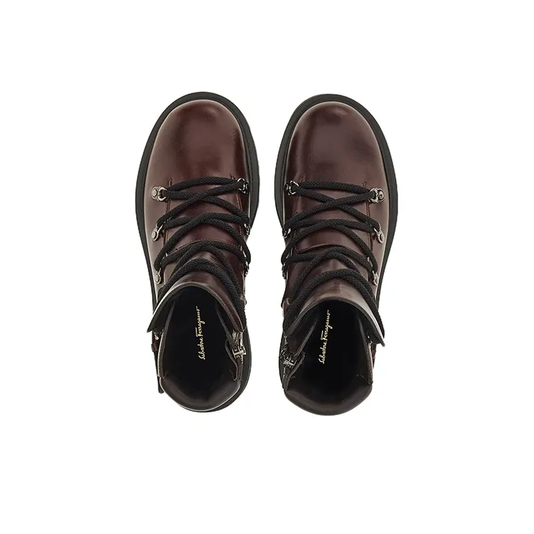 FERRAGAMO Elimo Lace-up Boots-3