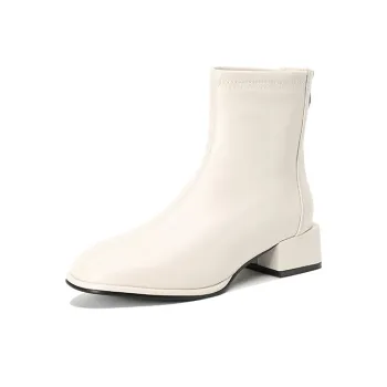 【dme】 Ankle Boots 3.7CM Women's Milk White