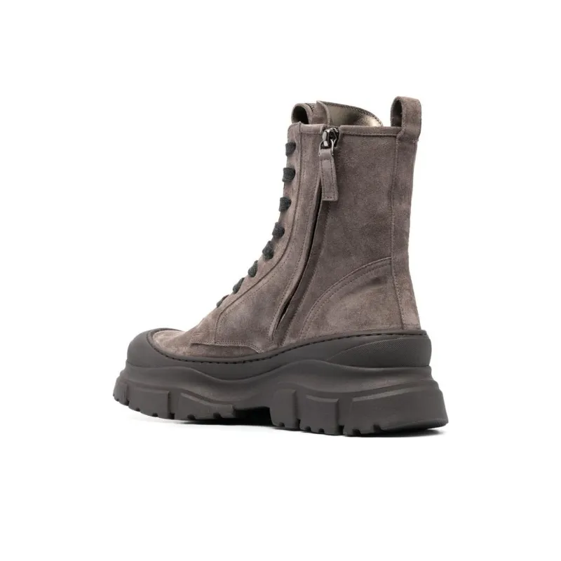 Brunello Cucinelli Chunky-sole Lace-up Boots-2