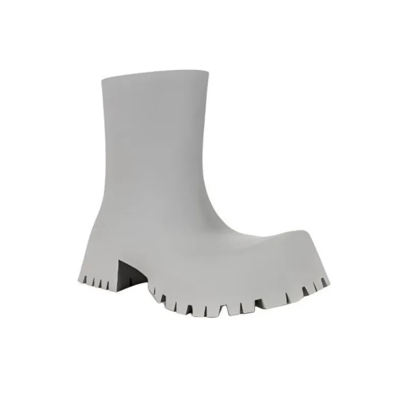 Balenciaga Trooper Ankle Boots Men's Gray-2