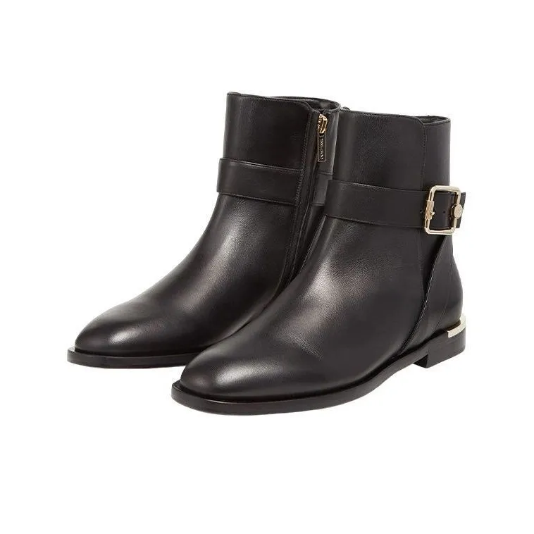 Jimmy Choo Clarice Ankle Boot Black Leather-2