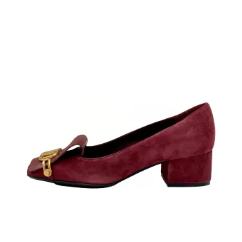 Valentino Chunky Heel High Heels Women's Red