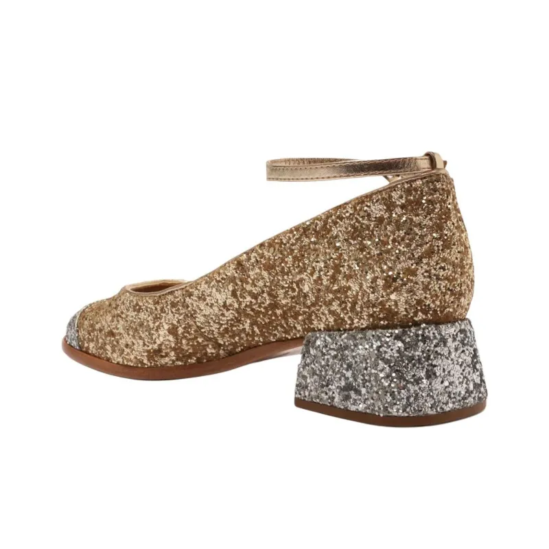 Schutz Dorothy High Heels 4cm Women's Gold-3
