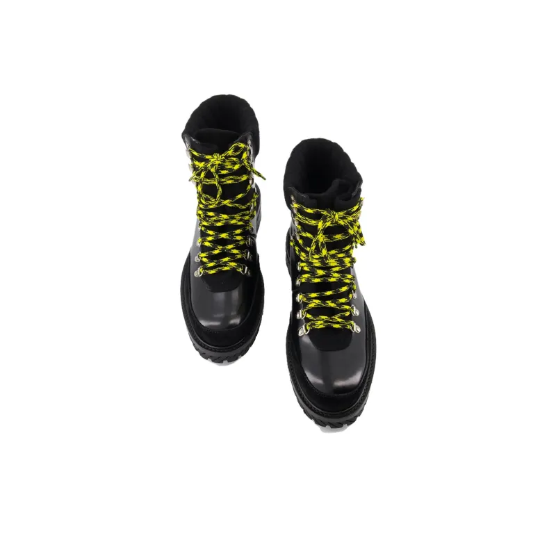 OFF WHITE Gstaad Lace Up Boot Black-4