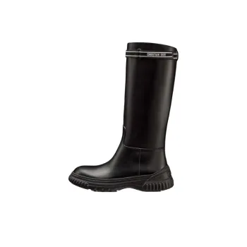 DIOR D Racer Knee high Boots Women's Black