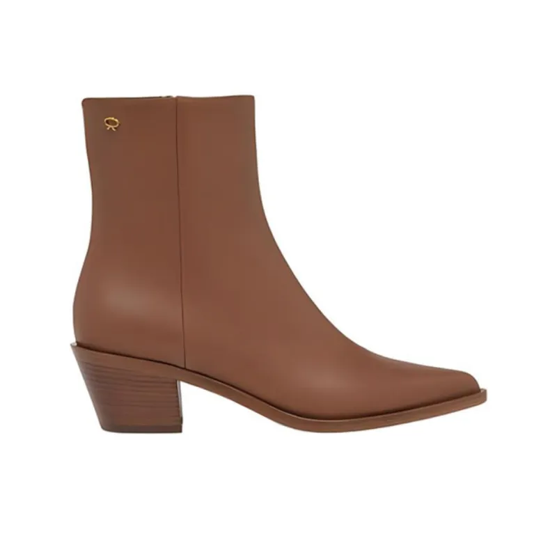 GIANVITO ROSSI KINNEY Ankle Boots Women's Brown-1