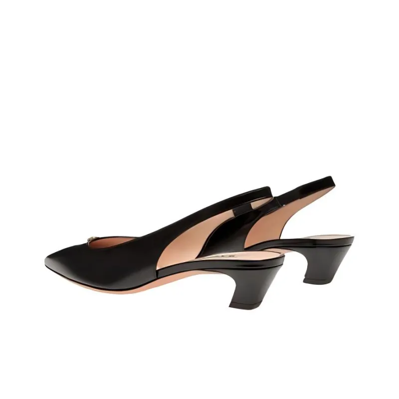 BALLY Emblem-plaque Leather Pumps-3