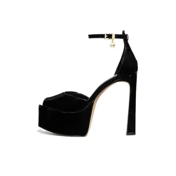 MICHAEL KORS Martina Slim Heel High Heels 12cm Women's Black