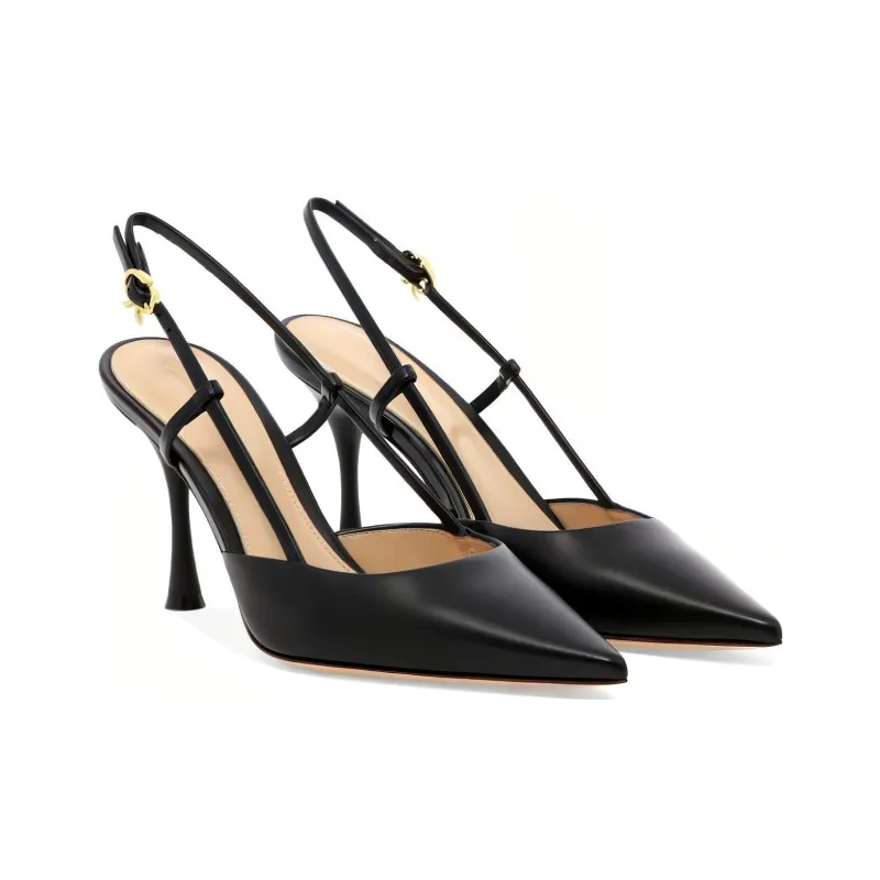 GIANVITO ROSSI Slim Heel High Heels 8.5cm Women's Black-2