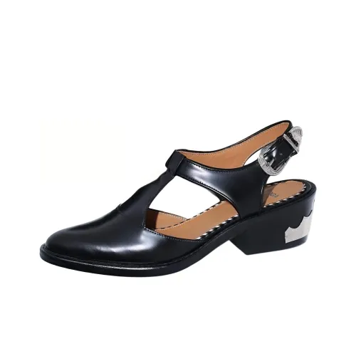 Toga Pulla Chunky Heel High Heels 5.5cm Women's Black