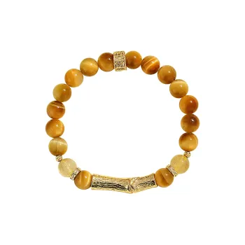 MAGICPOLE Tiger's Eye Stone Bracelets Unisex