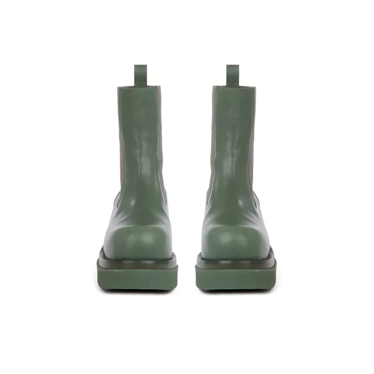 RICK OWENS/RO Beatle Bogun Chelsea Boots Men's Green-2