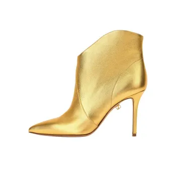 MAISON SKORPIOS Astrid Ankle Boots 9cm Women's Gold