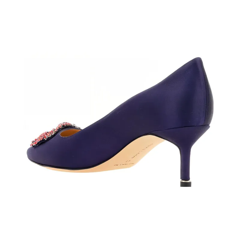 MANOLO BLAHNIK Slim Heel High Heels Women's Purple-4