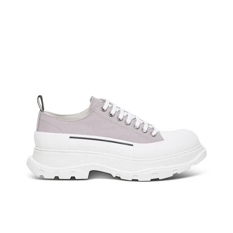 Alexander McQueen Tread Slick Canvas Sneakers 'Lilac White'-1