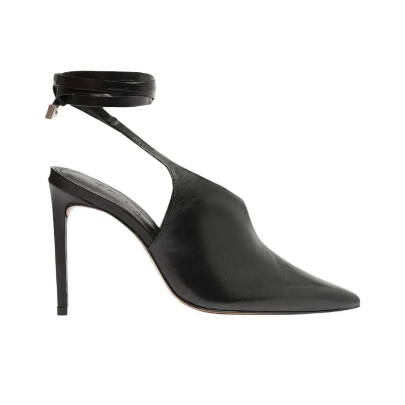 Schutz Peggy Slim Heel High Heels 10cm Women's Black-1