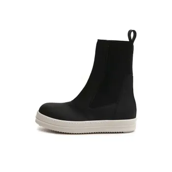 Rick Owens DRKSHDW Short Chelsea Boots Women's Black