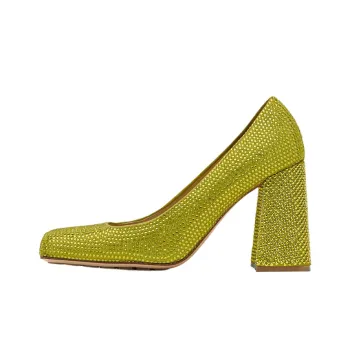 Bottega Veneta Chunky Heel High Heels 10cm Women's Green