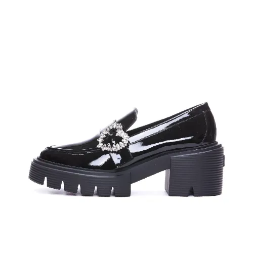 Stuart Weitzman/SW Chunky Heel High Heels Women's Black
