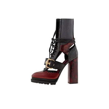 Burberry Ankle Boots 12cm Women's Red