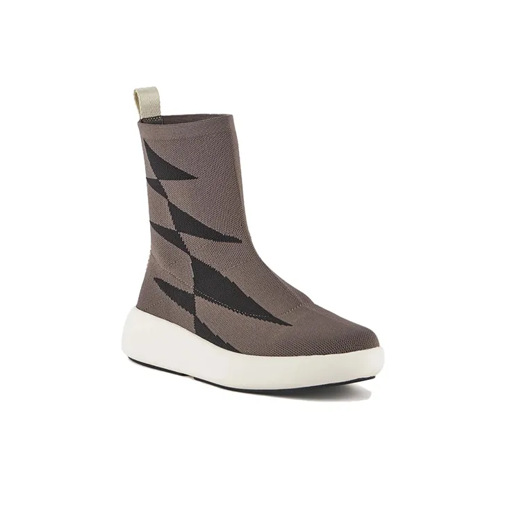 UNITED NUDE BO SOCK Ankle Boots 3cm Women's Brown Black-3