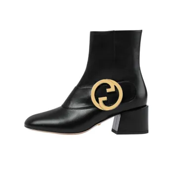 GUCCI Blondie Ankle Boots 5.5cm Women's Black