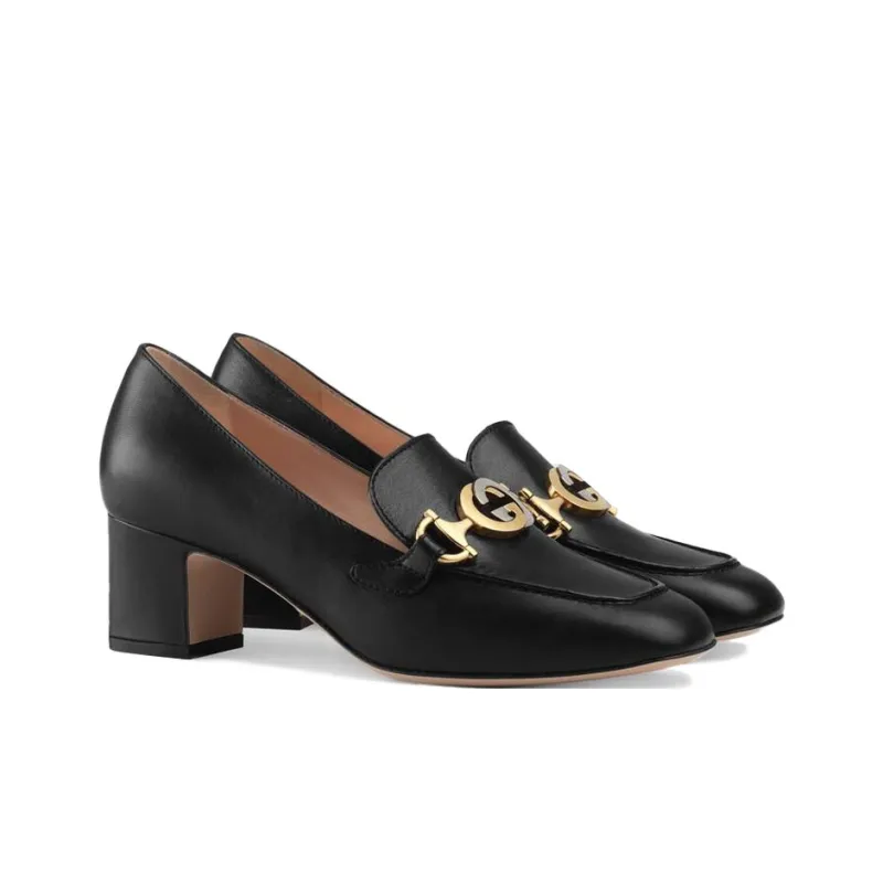GUCCI Mocassino Tacco Medio Zumi Loafers-1