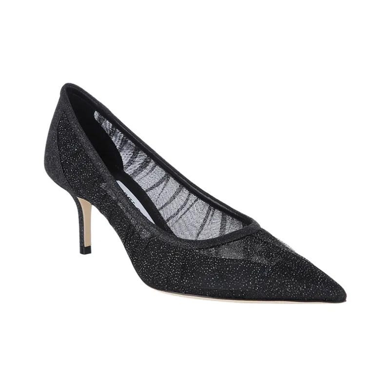 Jimmy Choo LOVE Slim Heel High Heels Women's Black-2