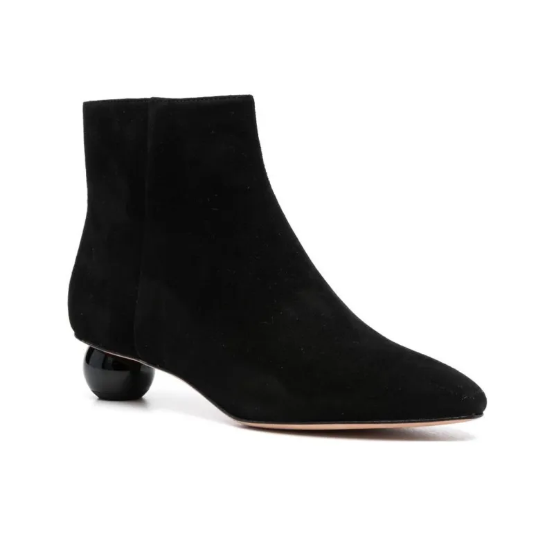 Kate Spade Ankle Boots 4cm Women's Black-1