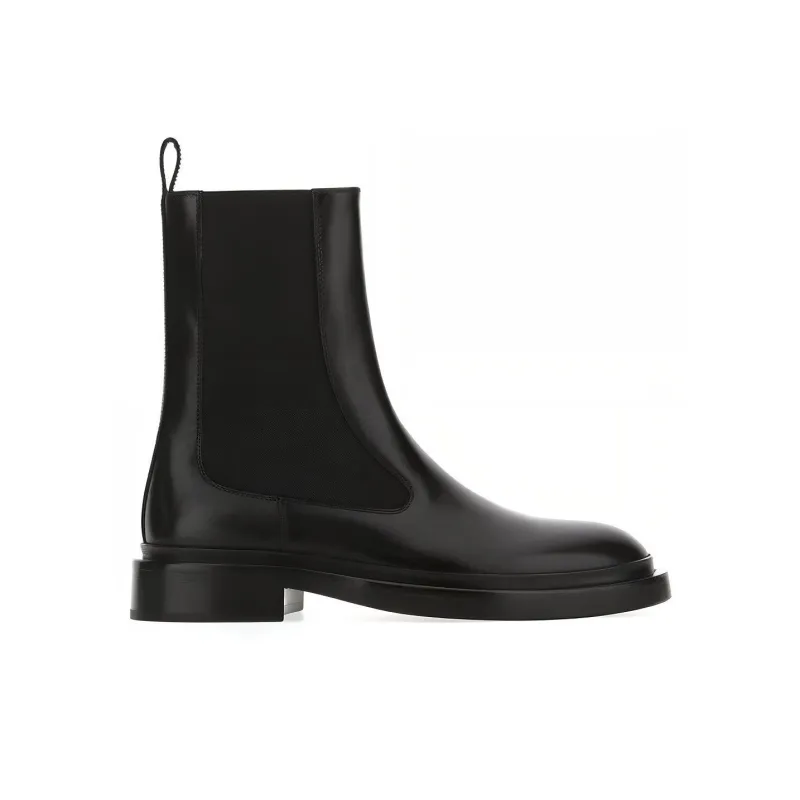 JIL SANDER Short Chelsea Boots Women's Black-1