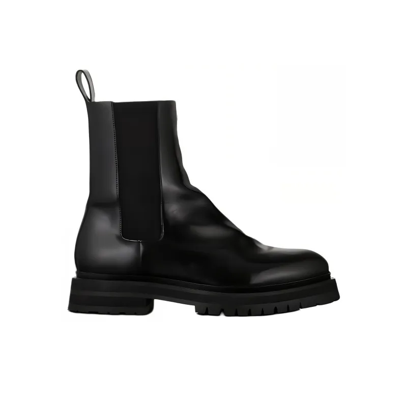 FRAME Short Chelsea Boots Men's Black-1