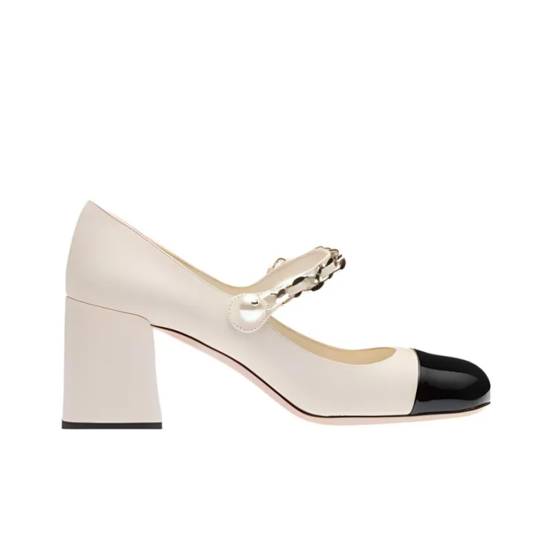 MIU MIU Chain-strap Mary Jane Pumps-1