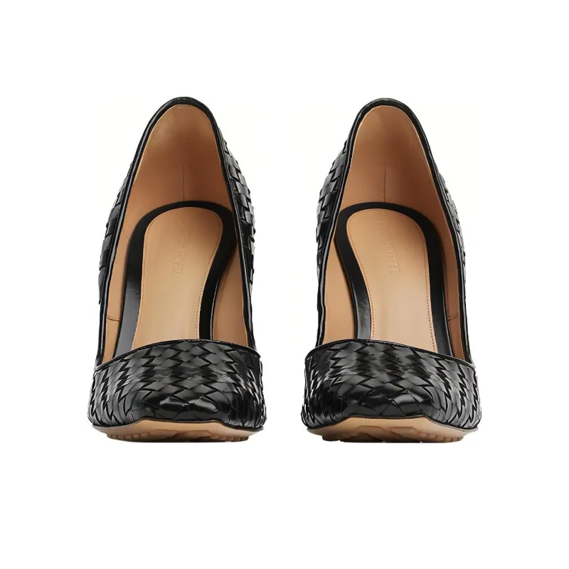 Bottega Veneta Intrecciato Slip-On Pumps-3