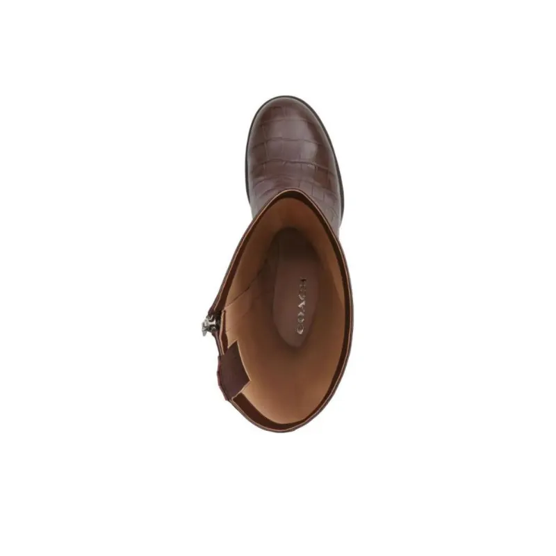 COACH Natasha Knee-high Boots 7.5cm Women's Brown-3