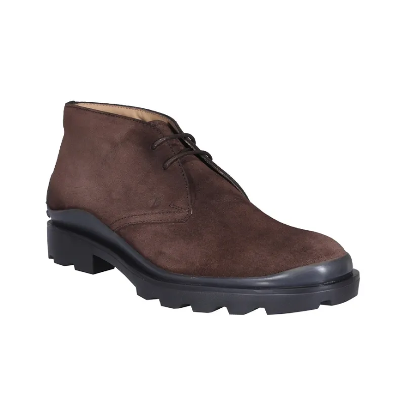 TOD'S Logo Embossed Lace Up Shoes-1