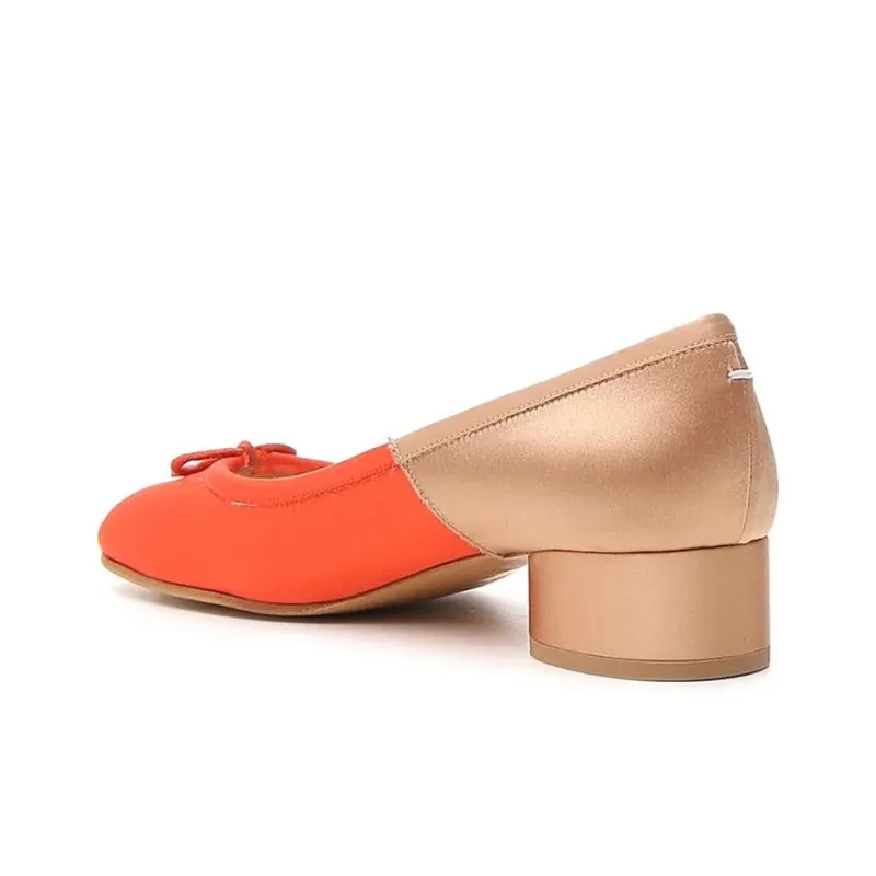 Maison Margiela Tabi High Heels 4cm Women's Orange Beige-3