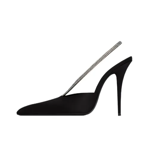 SAINT LAURENT Amanda Pointed-Toe Slingback Pumps