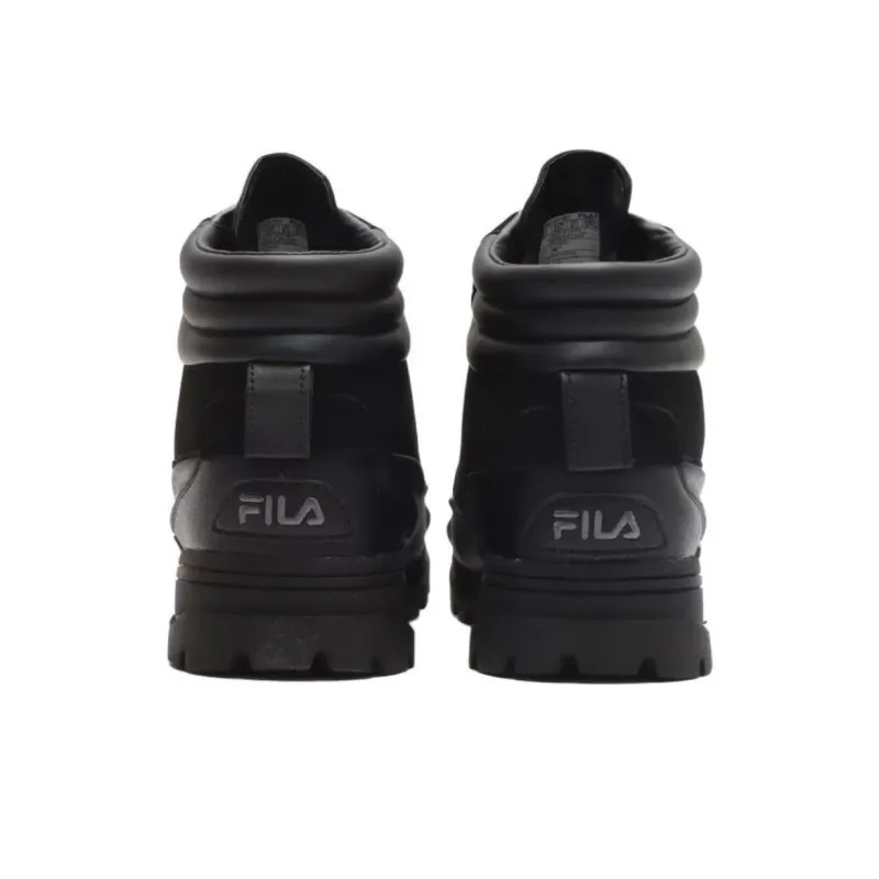 FILA Weathertec Anti Slip Wear Resistant High Top Outdoor Shoes Unisex Black-4