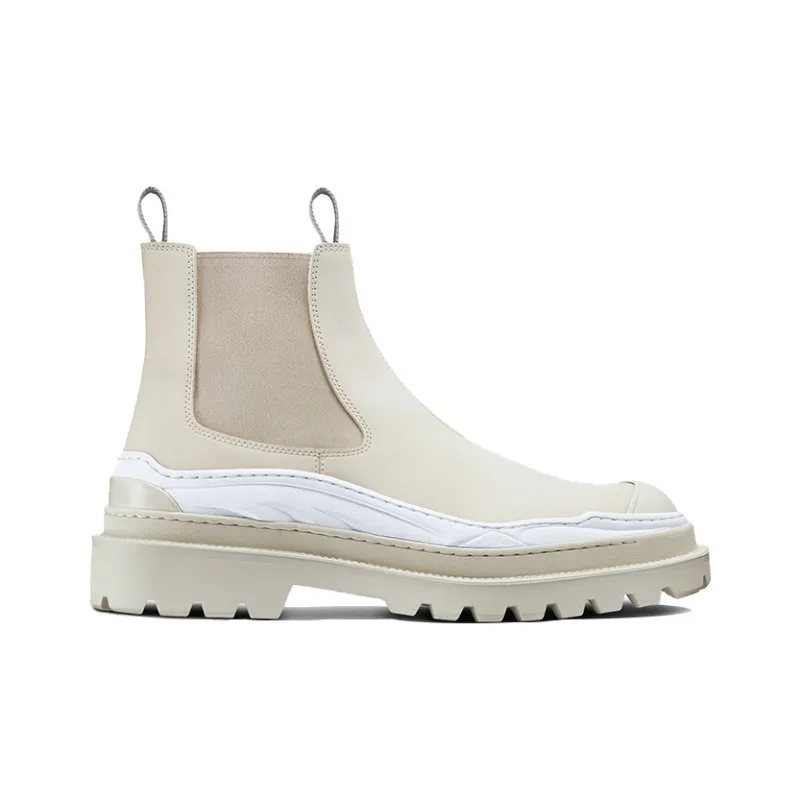 Sacai x DIOR And Sacai Chelsea Boots Men's Ecru-1