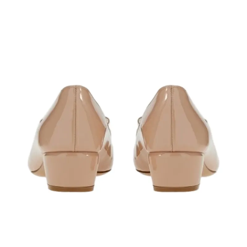 FERRAGAMO 35mm Vara Bow-detail Pumps-4