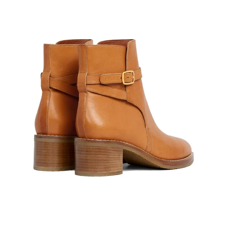 CELINE Ankle Boots Women's Brown-3