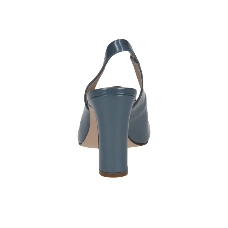 CAPRICE Twiggy Chunky Heel High Heels 8.5cm Women's Blue-5