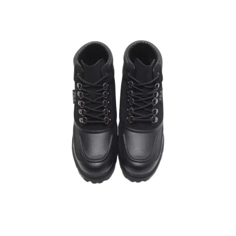 FILA Weathertec Anti Slip Wear Resistant High Top Outdoor Shoes Unisex Black-3